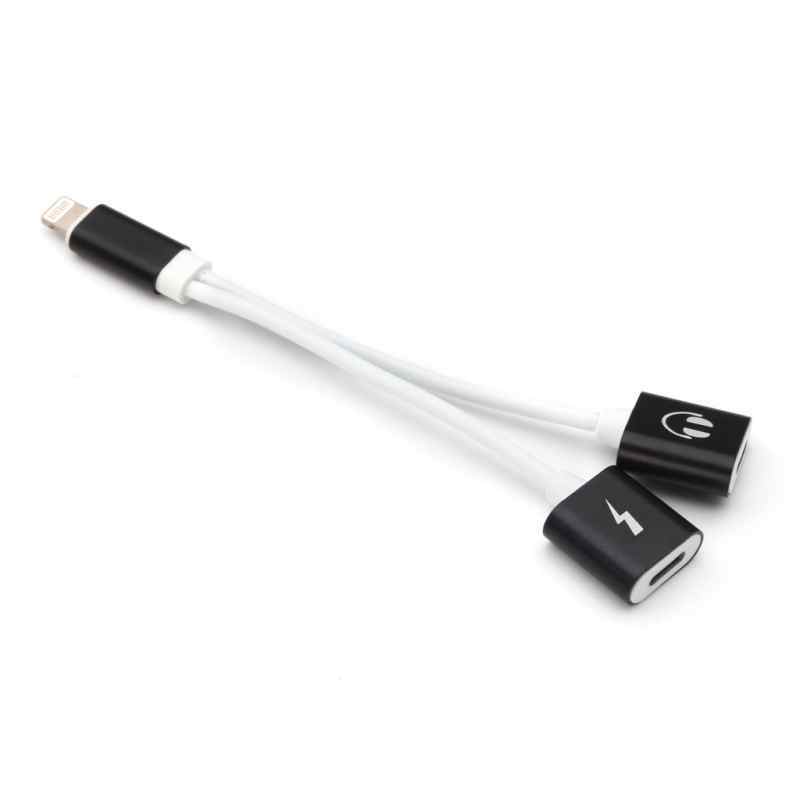 Adapter za slusalice i punjenje IP-14 iPhone lightning crni