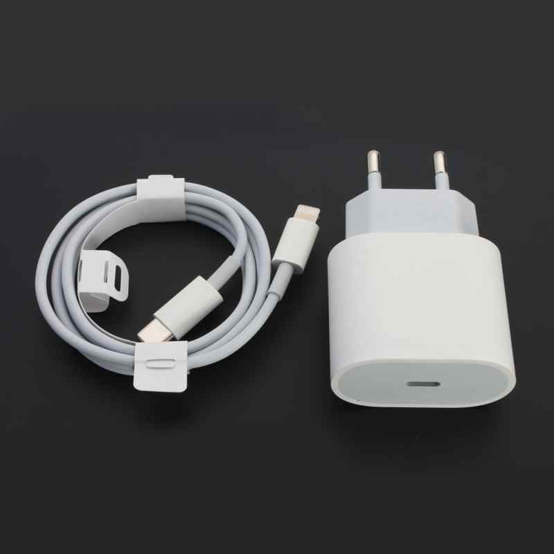 Kucni punjac PD Fast charger 20W 3A za iPhone 11/12 sa PD lightning kablom HQ CE beli