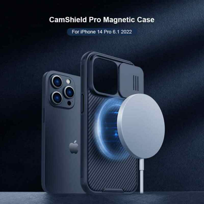 Maska Nillkin CamShield Pro Magnetic za iPhone 14 Pro crna