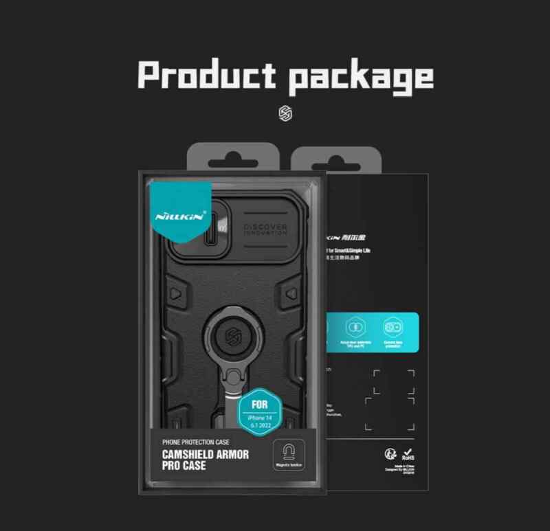 Maska Nillkin CamShield Armor Pro Magnetic za iPhone 14 crna