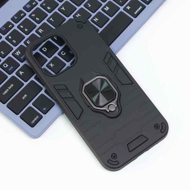 Maska Cube Ring za iPhone 14 Pro Max crna