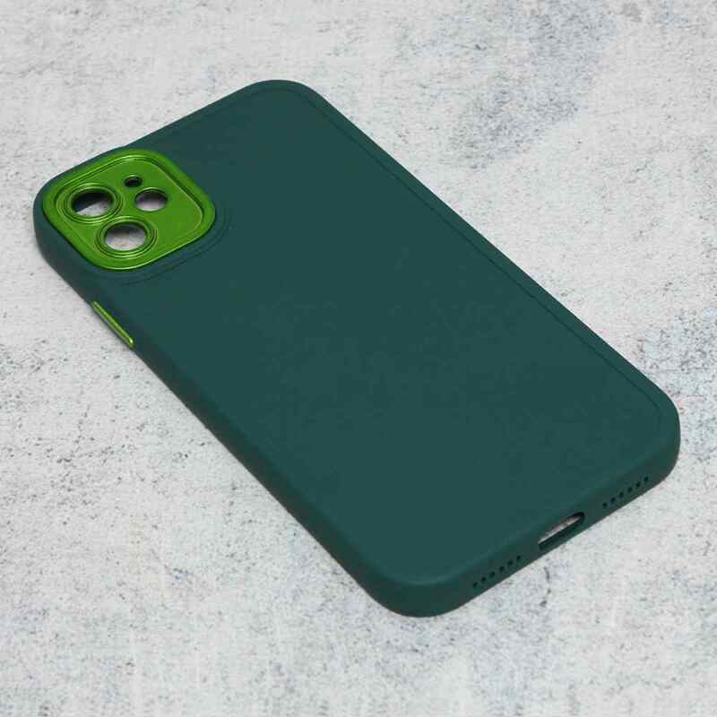 Maska Camera Color za iPhone 11 tamno zelena