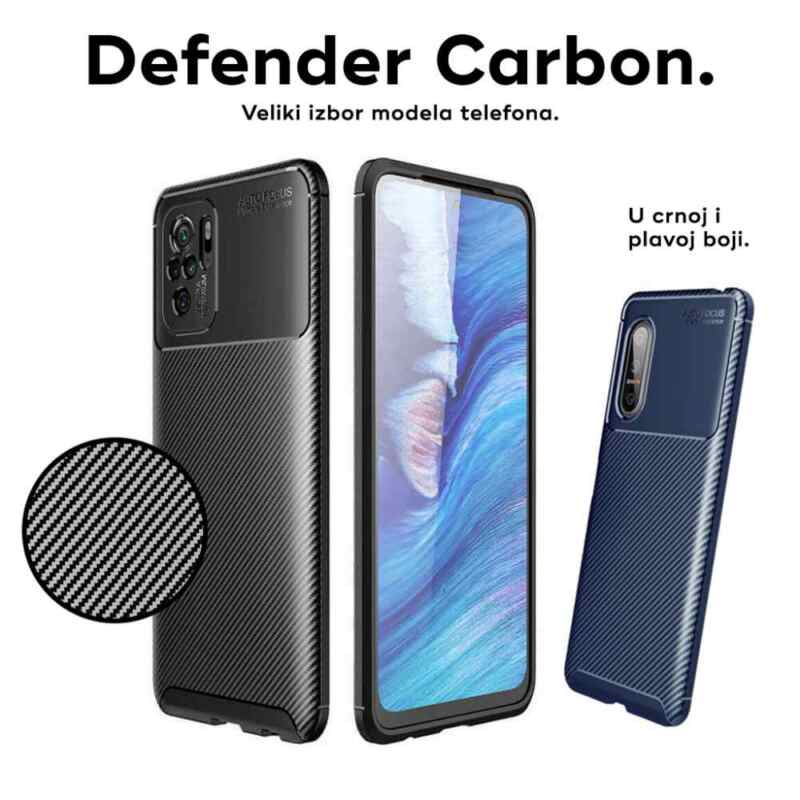 Maska Defender Carbon za iPhone 15 Pro crna