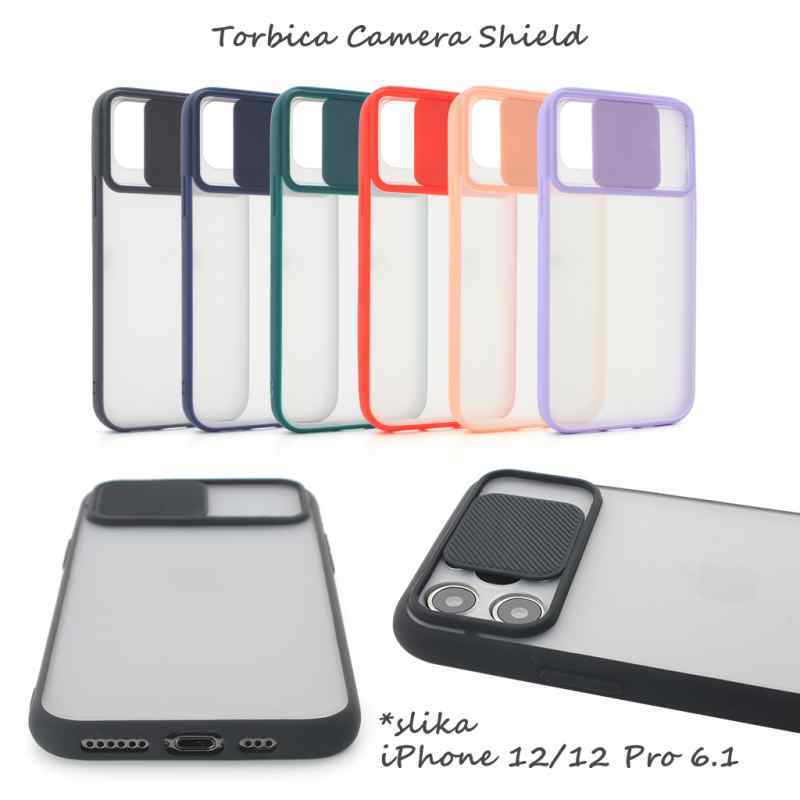 Maska Camera Shield za iPhone 12/12 Pro roze